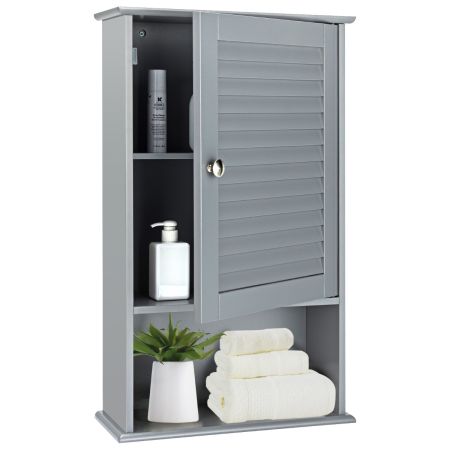 Armario de Baño de Pared Gris