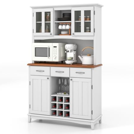 Costway Alacena De Cocina Blanco