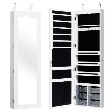 Costway Armario para Joyas Blanco