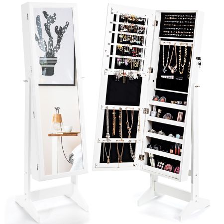 Costway Armario para Joyas Marrón