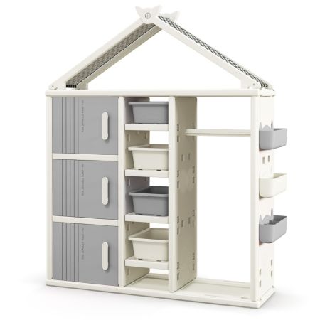 armario organizador para bebés Gris