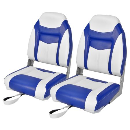 2 Asientos de Barco Plegable Azul