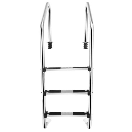 Escalera piscina con 3 peldaños antideslizantes