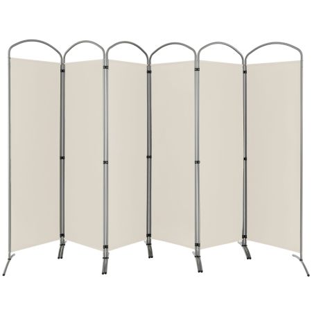 Costway Separadores De Ambiente De Tela Con Base Estable Blanco