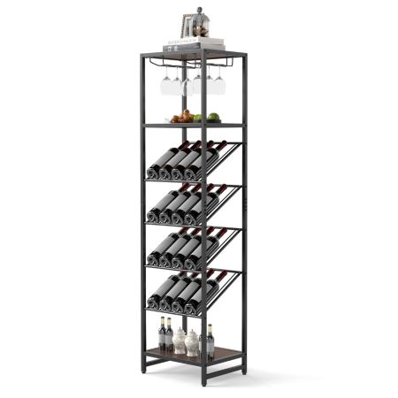Costway Estante de Vino Estilo Rústico Industrial