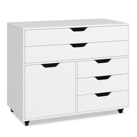 Cómoda de 5 Cajones con Puerta