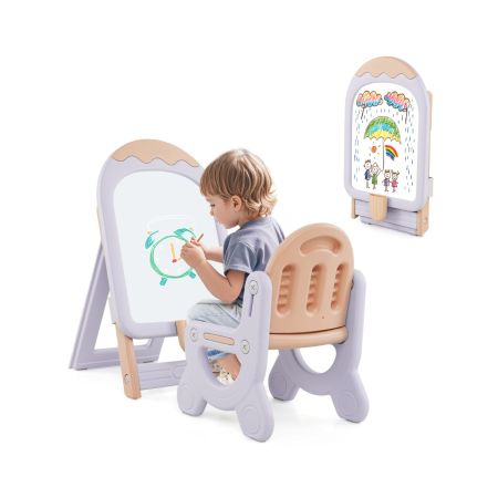 Caballete de Arte Plegable de Altura Ajustable 