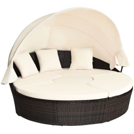 Cama de Día Redonda de Exterior