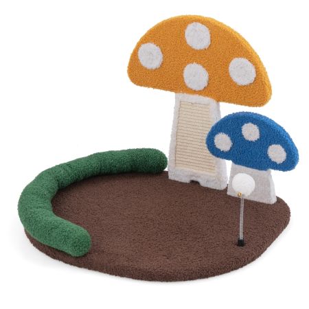 Cama para gato en forma de seta