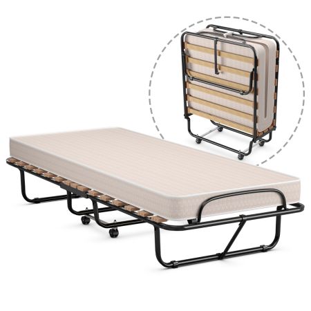 Costway Cama Plegable Beige