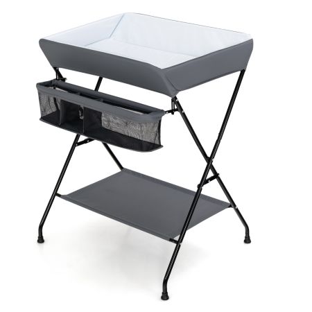 Costway Cambiador de Bebés Gris