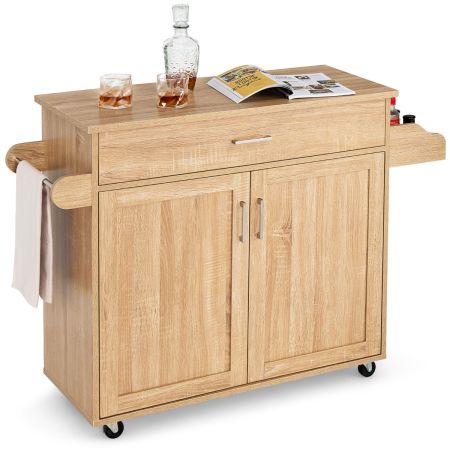 Costway Carro de Cocina Natural 