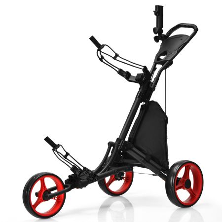 Costway Carro de Golf Rojo