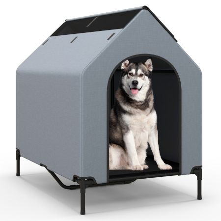 Casa elevada para perros