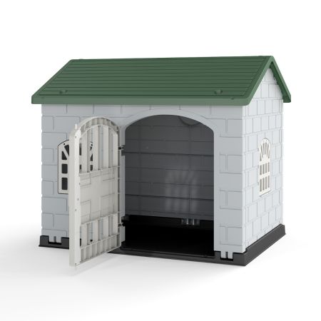 Casa para perros con 3 ventanas