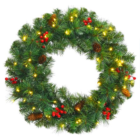 Costway 60 cm Guirnalda de Navidad