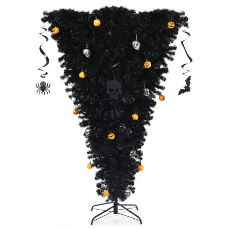 Costway 180 cm Árbol de Navidad Negro