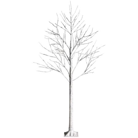 Costway 120 cm Mini Árbol Decorativo para Navidad para Mesa Blanco