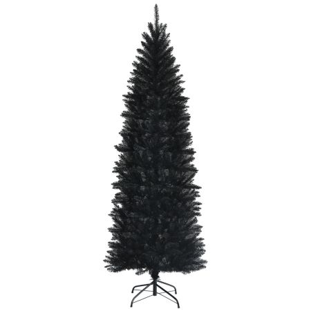 Costway 210 cm Árbol de Navidad Negro