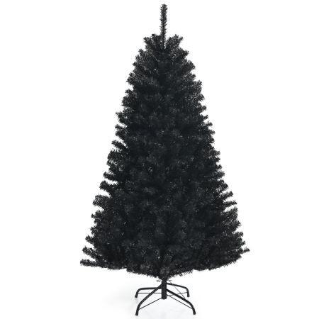Costway 150 cm Árbol de Navidad Negro