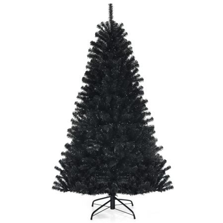 Costway 180 cm Árbol de Navidad Negro