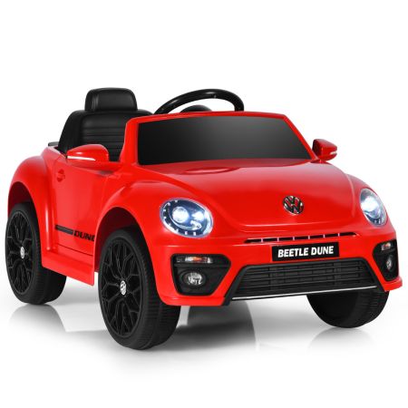 Coche Eléctrico Volkswagen Beetle para Niños Rojo