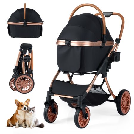 Cochecito para Mascotas con Transportín Removible
