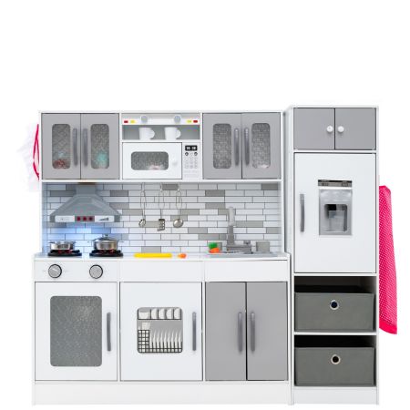 Cocina madera refrigerador Costway