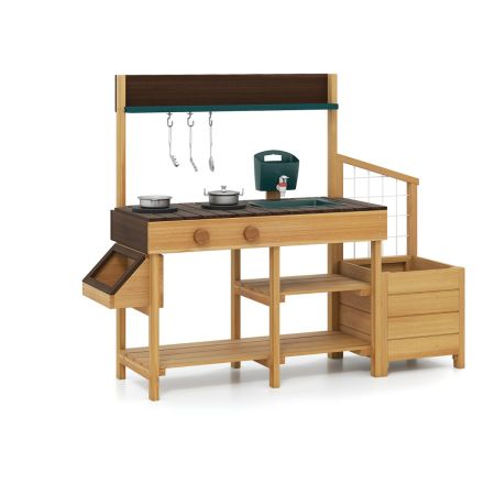 Cocina barro aire libre chef