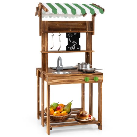 conjunto de cocina de barro para niños