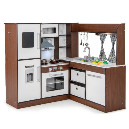 Cocina de juego de esquina para niños