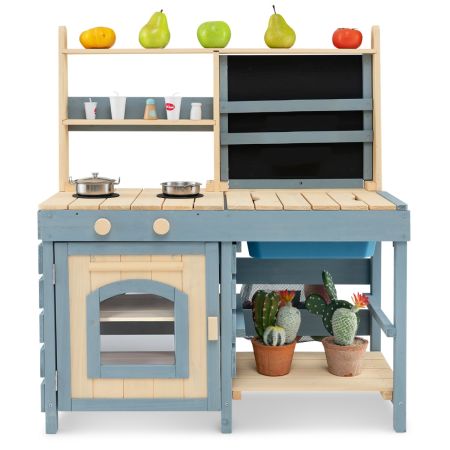 Cocina de barro exterior niños
