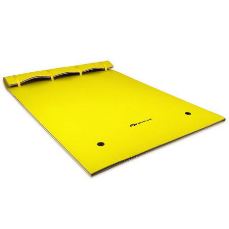 Colchoneta Flotante para Agua Amarillo