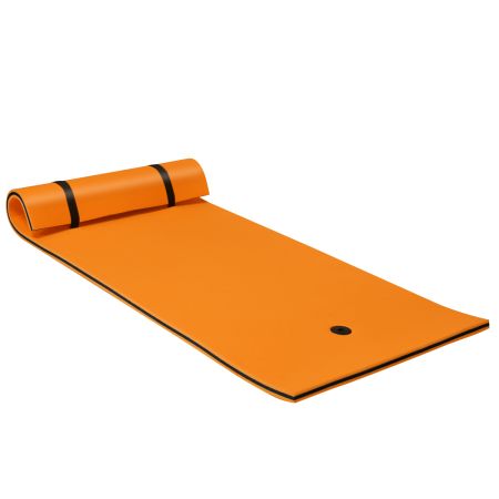 Costway Colchoneta Flotante Naranja
