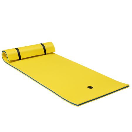 Costway Colchoneta Flotante Amarillo