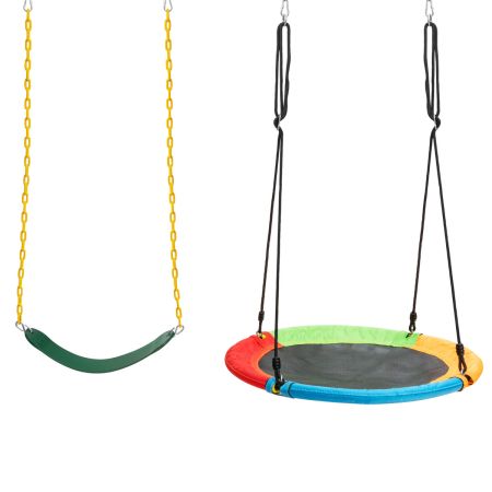 COSTWAY Set de 2 Columpios