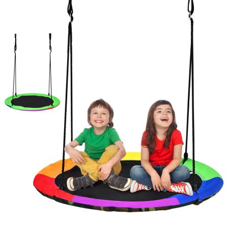 Costway Columpio para Niños Verde