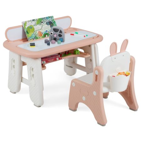 Costway conjunto mesa silla infantil