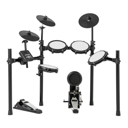 Batería electrónica percusión pads de malla platillos crash ride