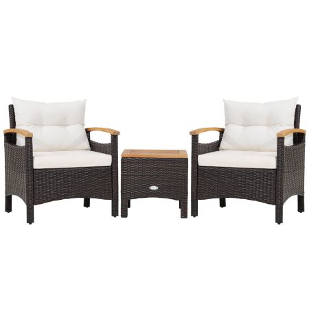 Conjunto de muebles de patio de 3 piezas