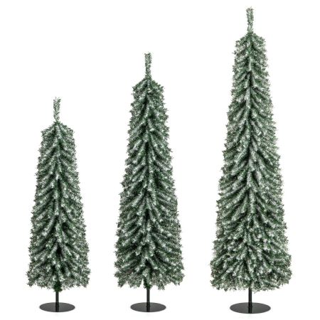 conjunto de árboles de Navidad artificiales de 3 piezas