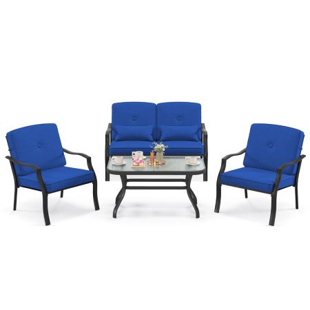 Conjunto de Muebles Exterior Azul