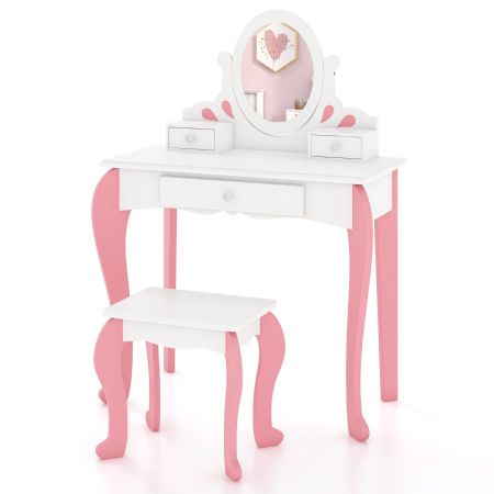 conjunto de mesa de maquillaje para niños
