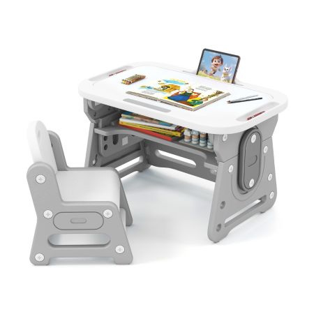 Mesa con pizarra magnética