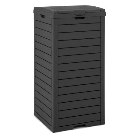 Costway Cubo De Basura Para Exteriores Negro