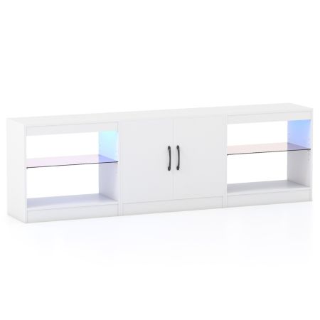 Costway mueble TV luces LED