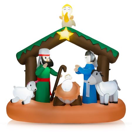 Costway Decoración De Nacimiento Navideño De 180 cm