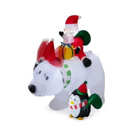 decoraciones navideñas inflables animadas para exterior