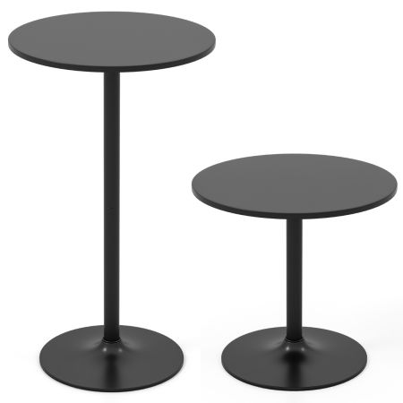 Costway mesa redonda de bar pedestal metálico