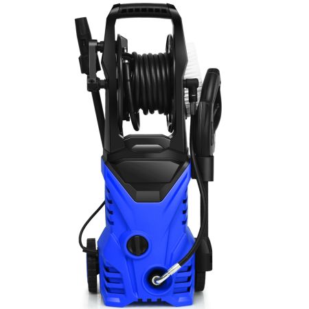 Hidrolavadora de Alta Presión  con Boquilla Cables y Mangueras Limpiadoras a Presión para Jardín Coche Casa Exterior Azul 27 x 27 x 68 cm